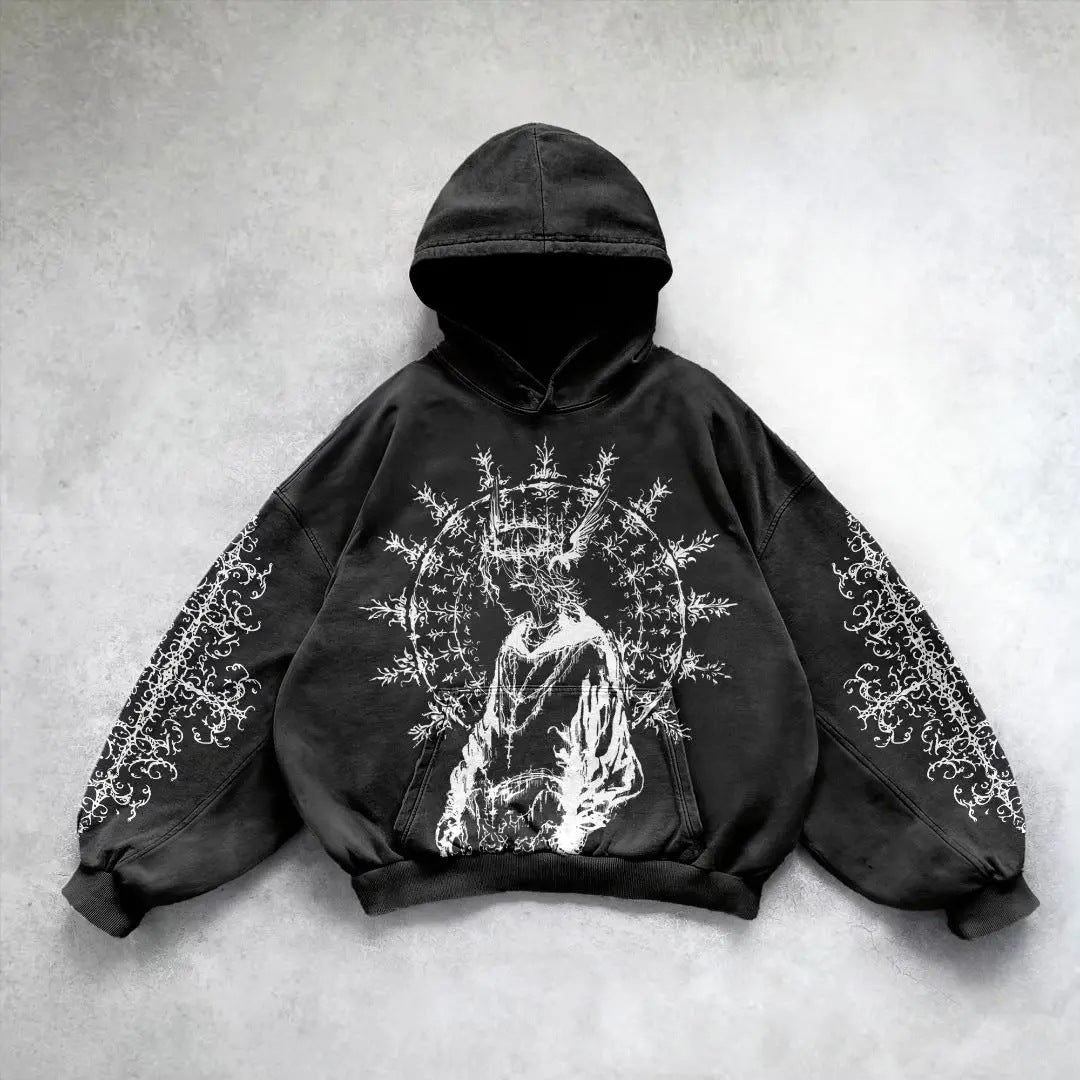 Men's Hooded Printed Hoodie