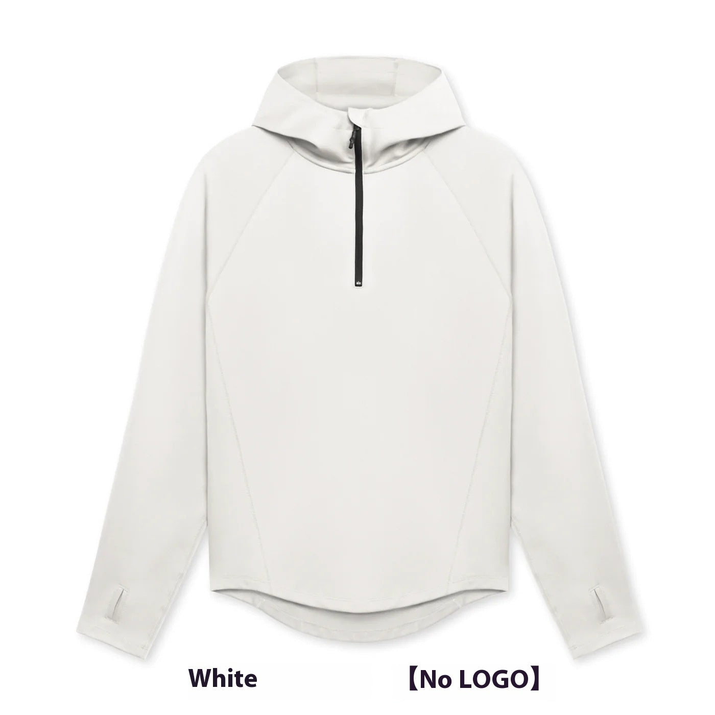 Men's Fitness Half Zipper Hooded Jacket