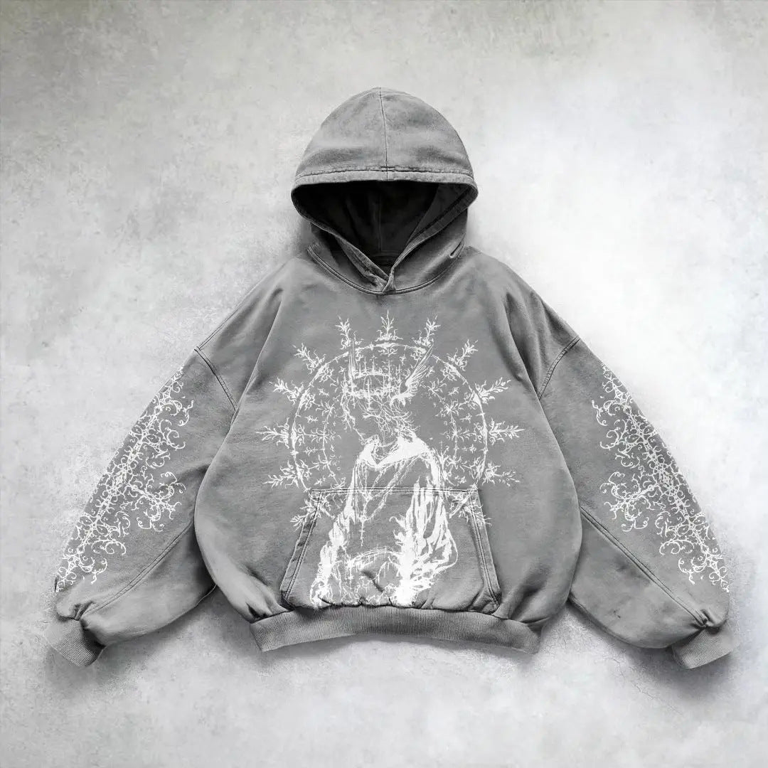 Men's Hooded Printed Hoodie