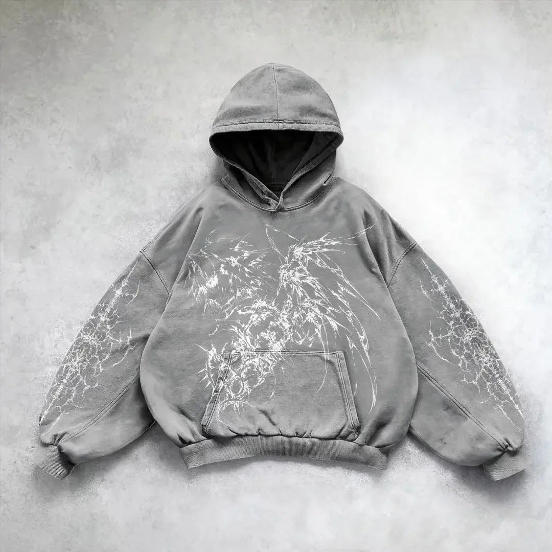 Men's Hooded Printed Hoodie