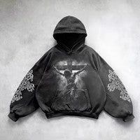 Men's Hooded Printed Hoodie