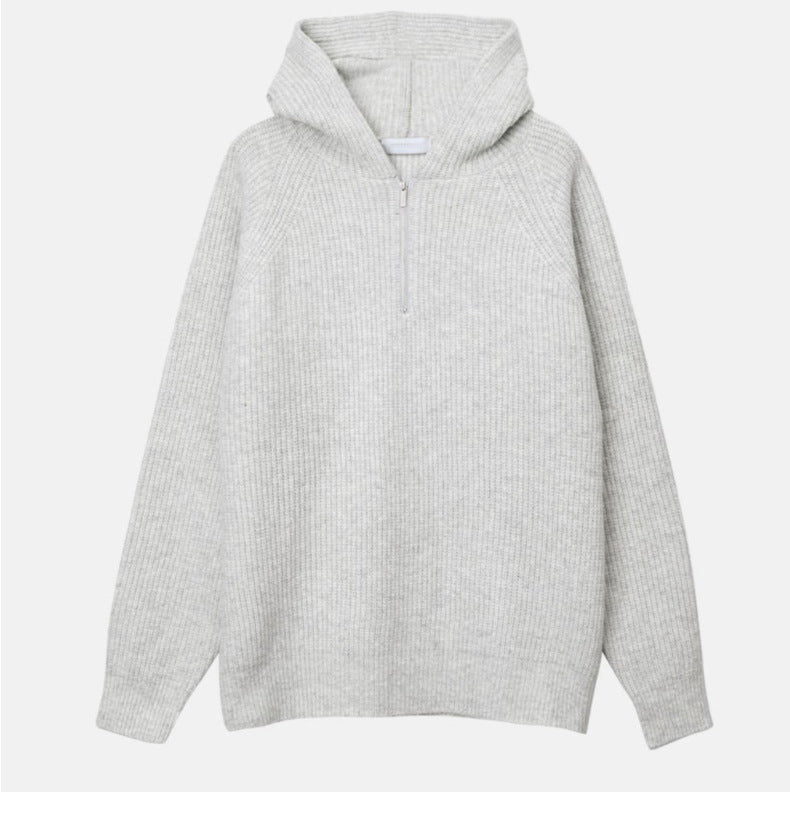 Men's High-grade Half-zip Hooded Sweater