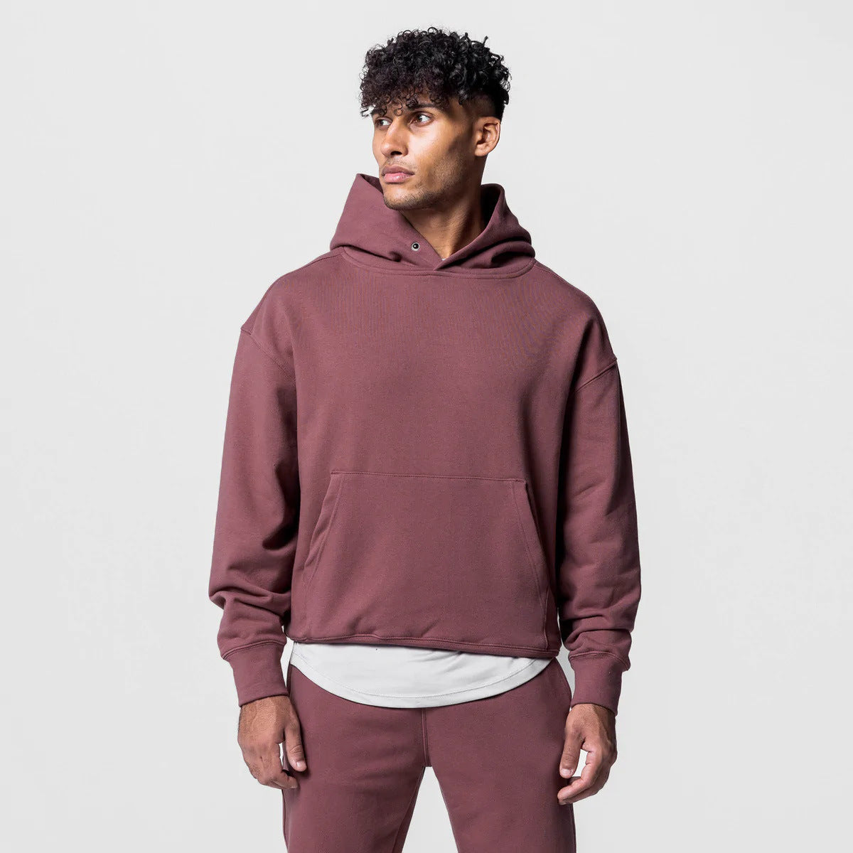 Men's Thick Cotton Hoodie Casual Set