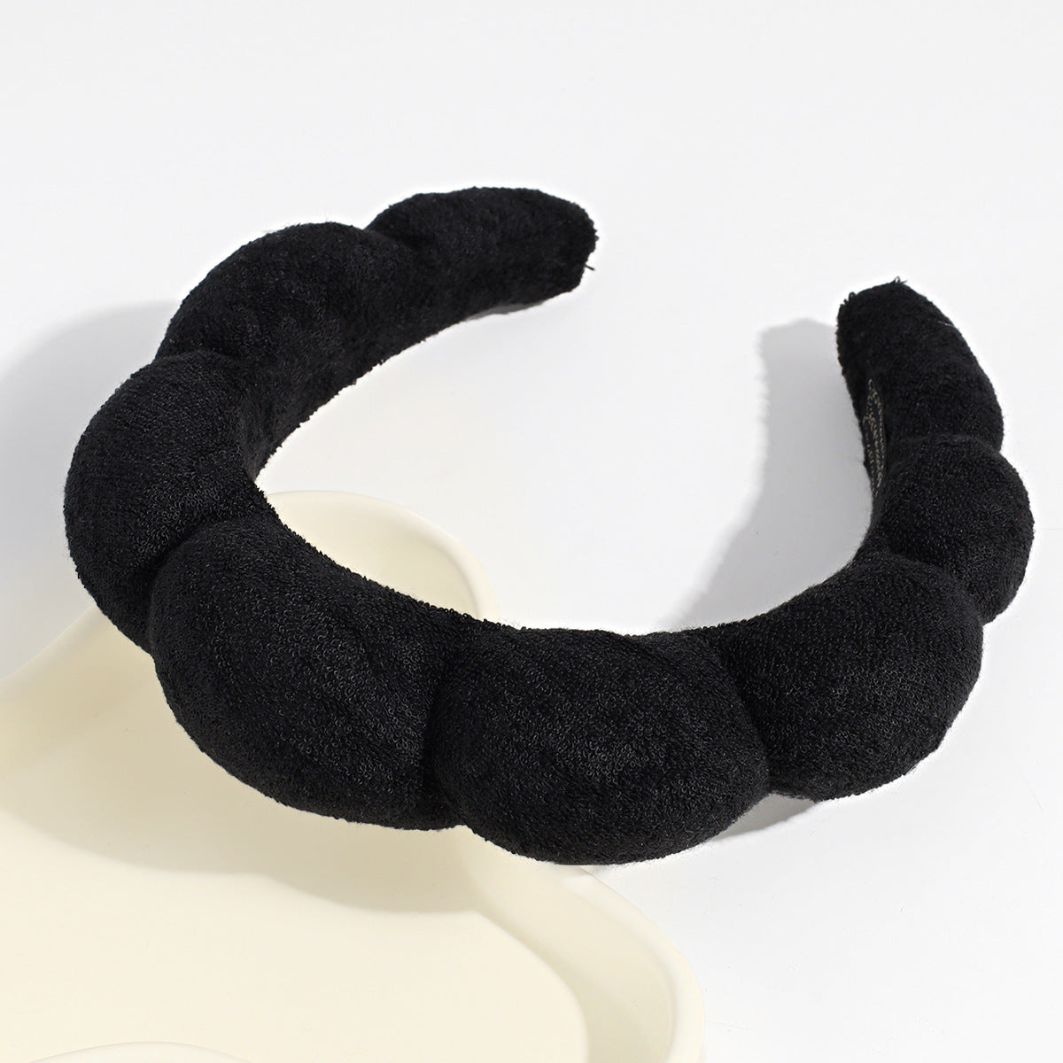 Thick Sponge Solid Color Cloud Headband