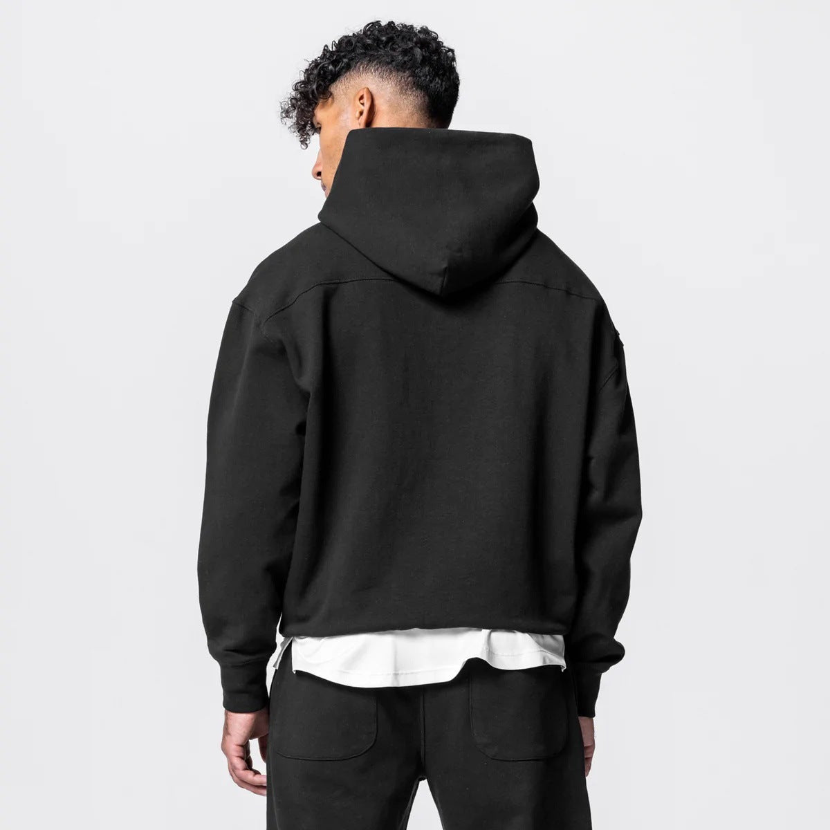 Men's Thick Cotton Hoodie Casual Set