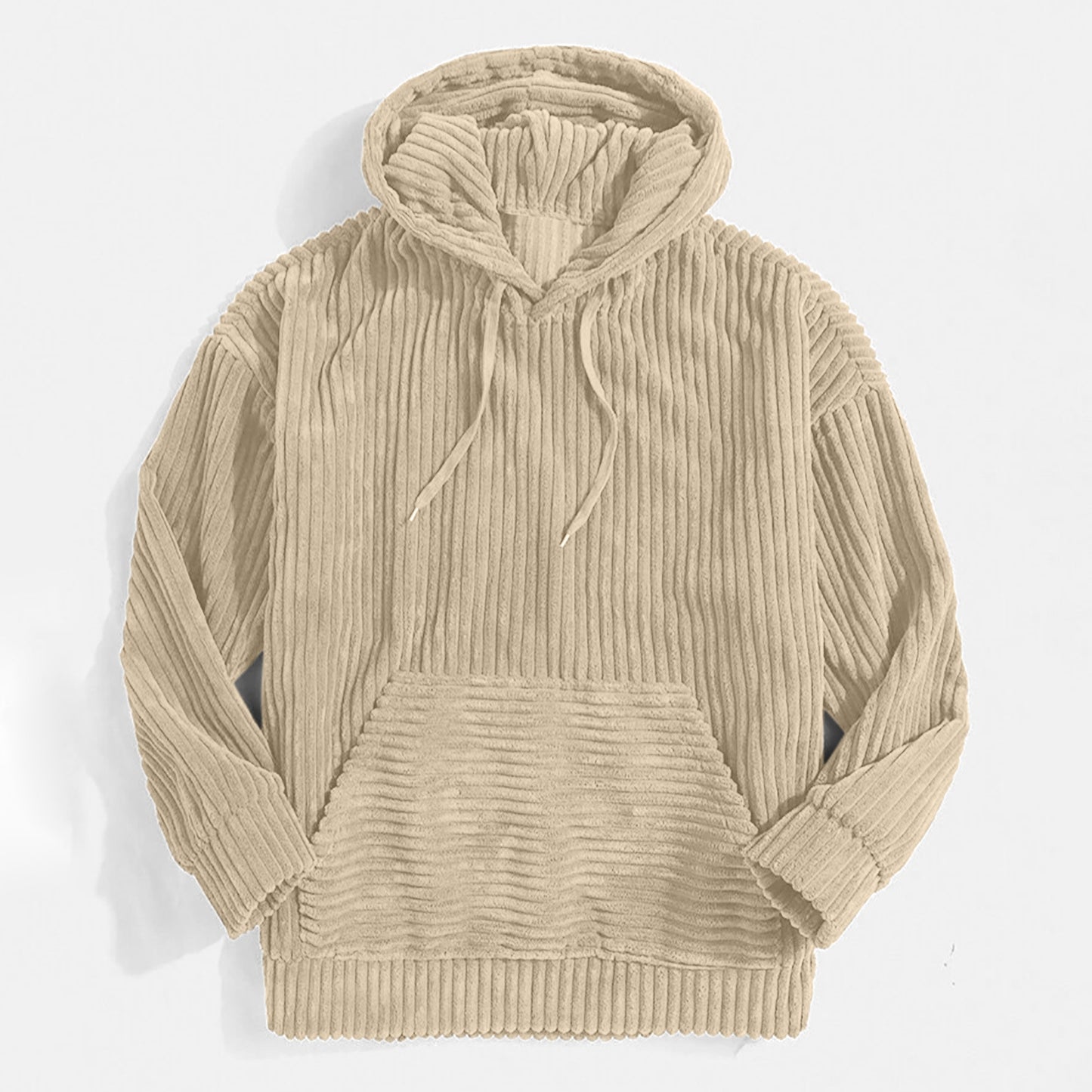 Men's Thick Corduroy Long Sleeve Hoodie