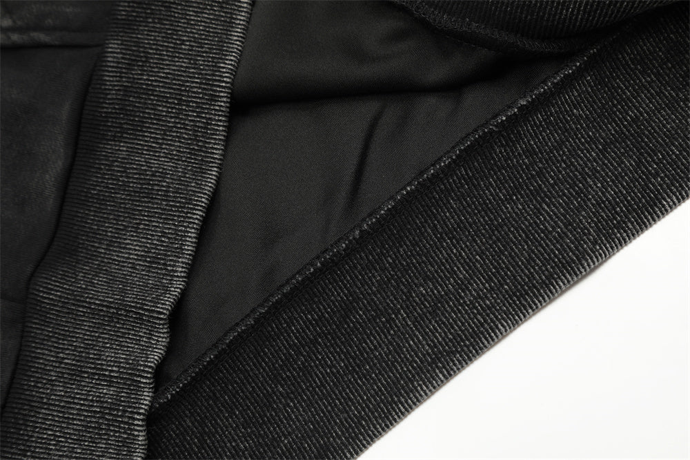 Men's Worn Washed-out Hooded Pullover