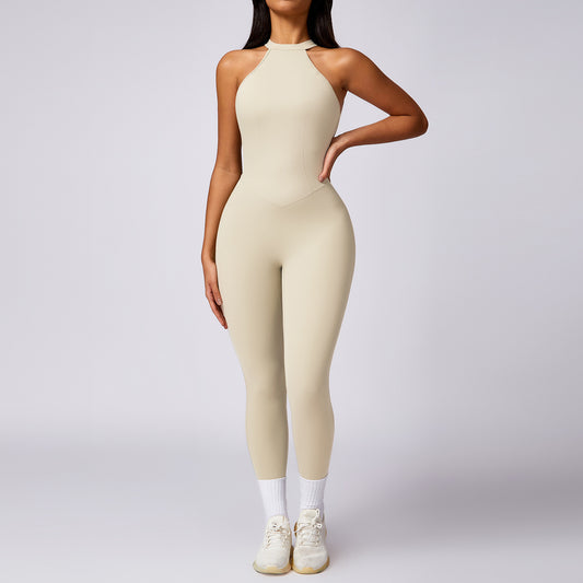 Women's Open Back Yoga Jumpsuit