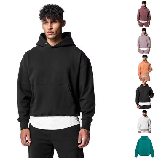 Men's Thick Cotton Hoodie Casual Set