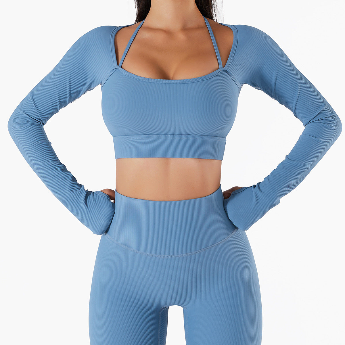 Women's Slim Fit Long Sleeve Sports Activewear Set