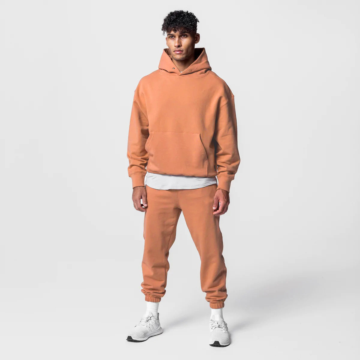 Men's Thick Cotton Hoodie Casual Set