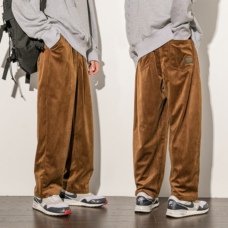 Corduroy Men's Wide-leg Pants