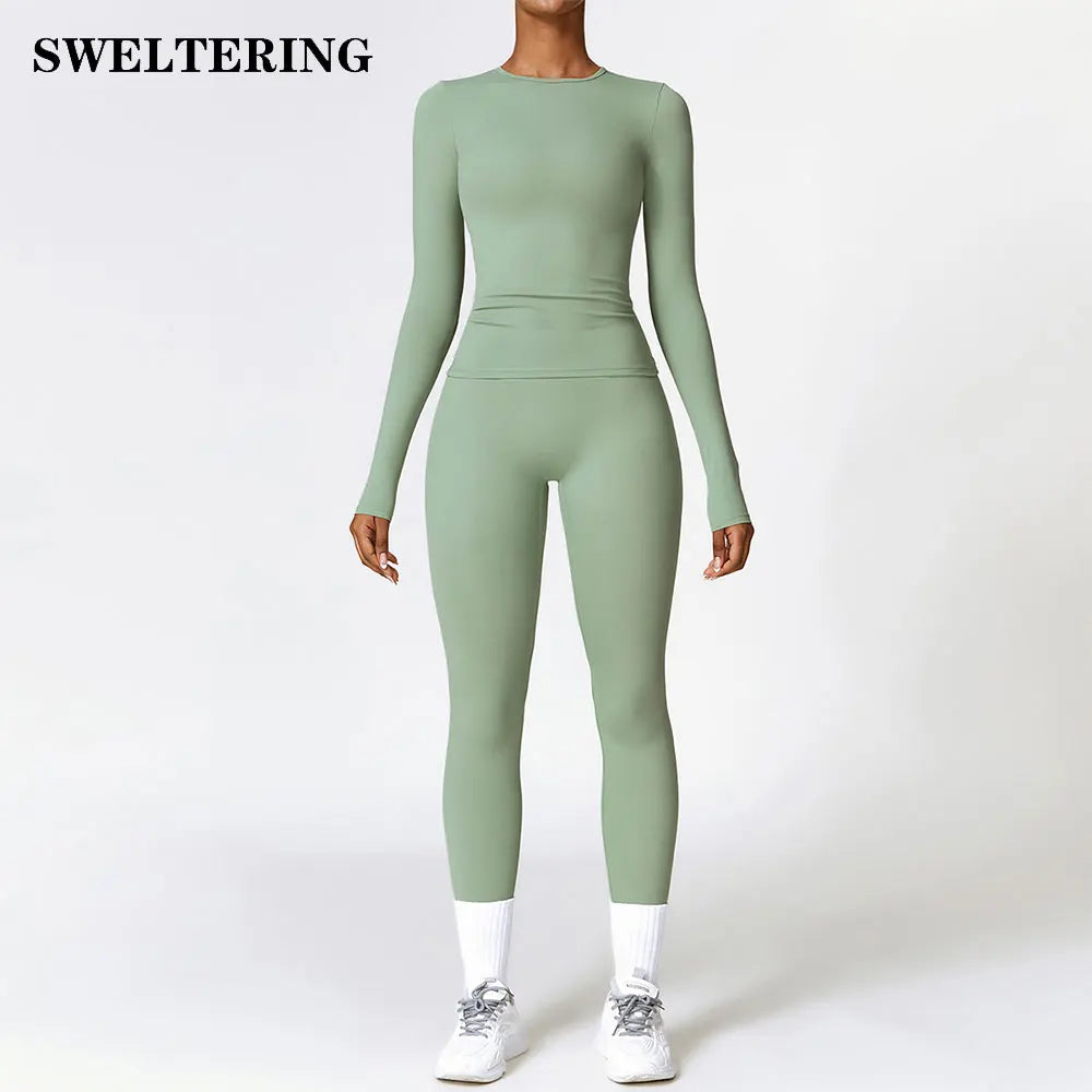 2 Pieces Sportswear Seamless Yoga Set Gym Clothes Sportswear Yoga Suits for Women Fitness Set Tracksuits Sports Bra Gym Leggings