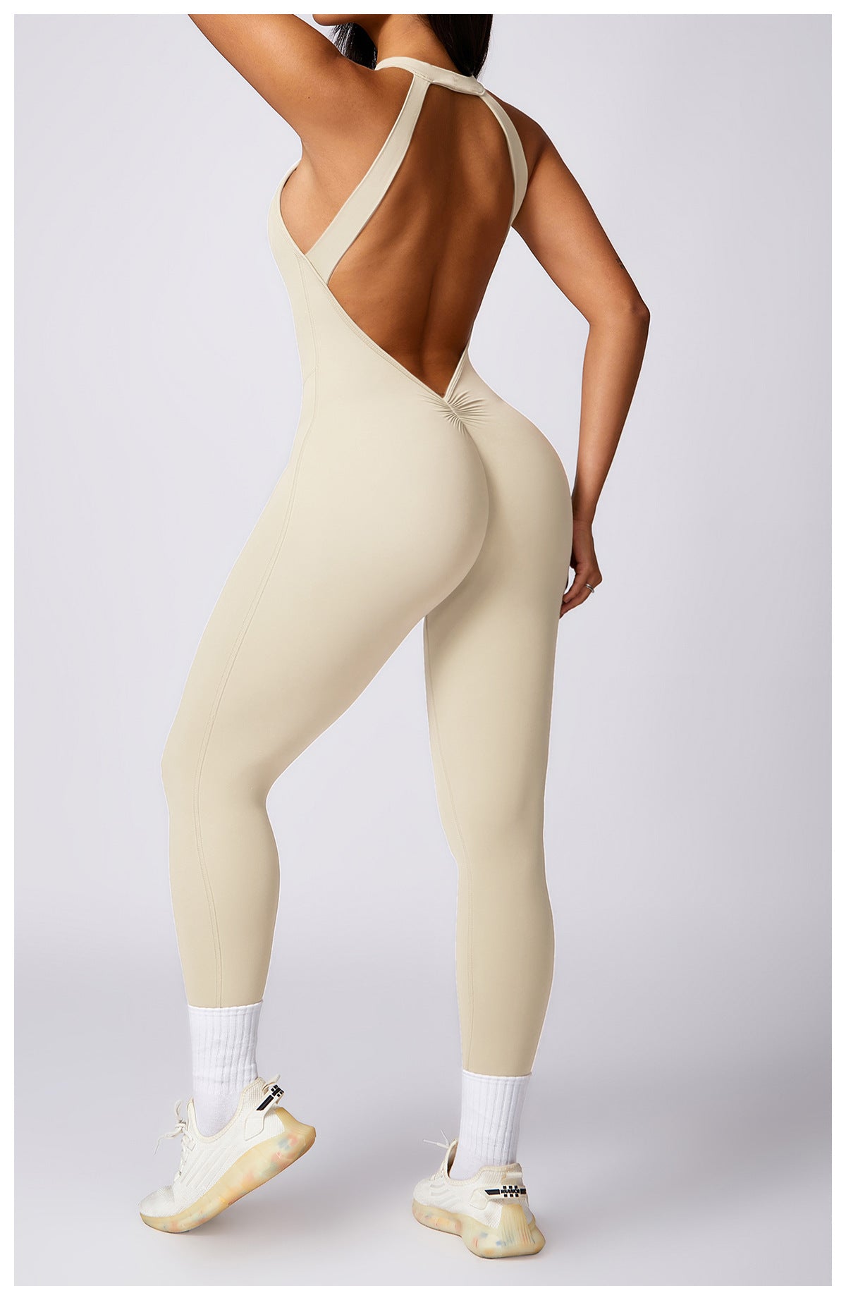 Women's Open Back Yoga Jumpsuit