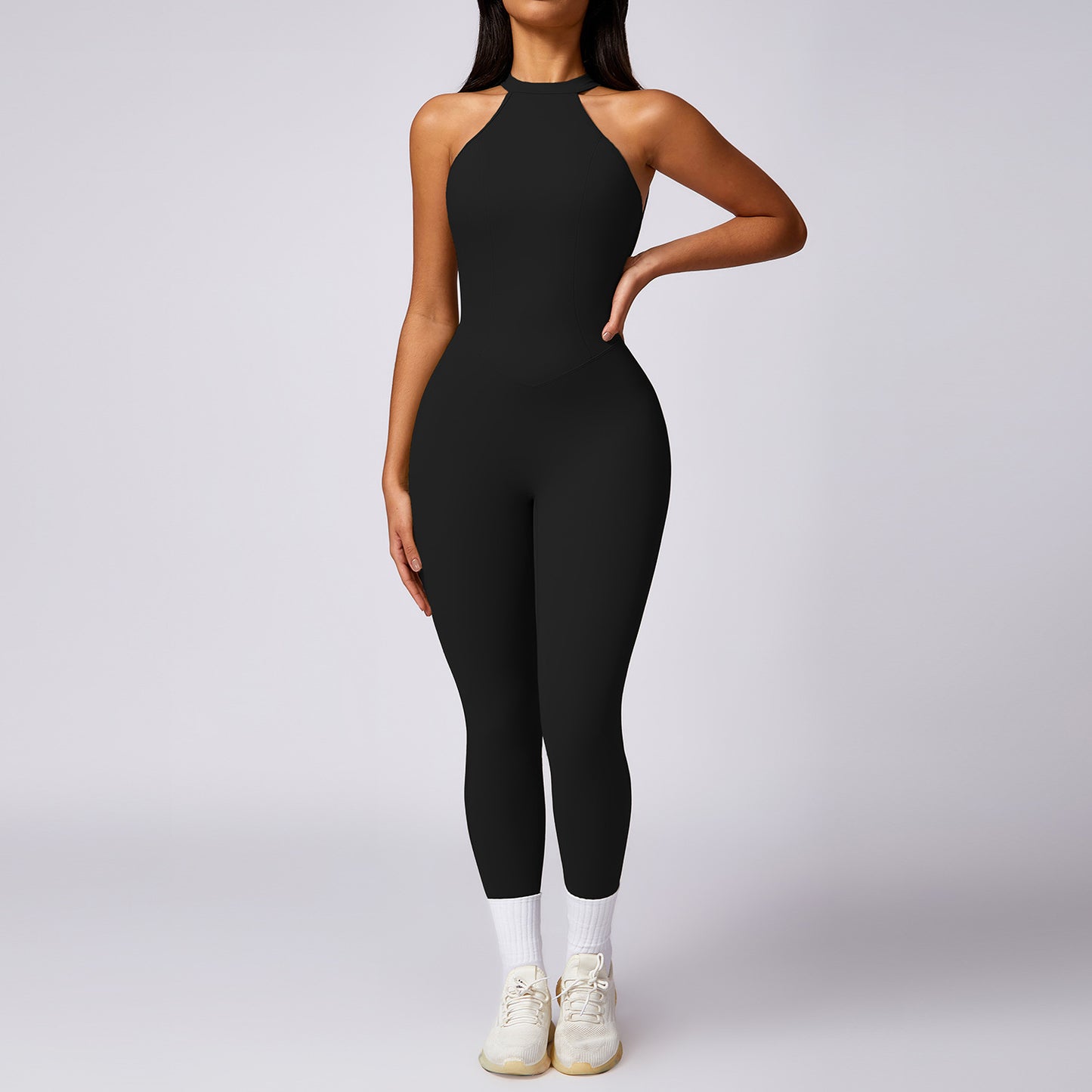 Women's Open Back Yoga Jumpsuit