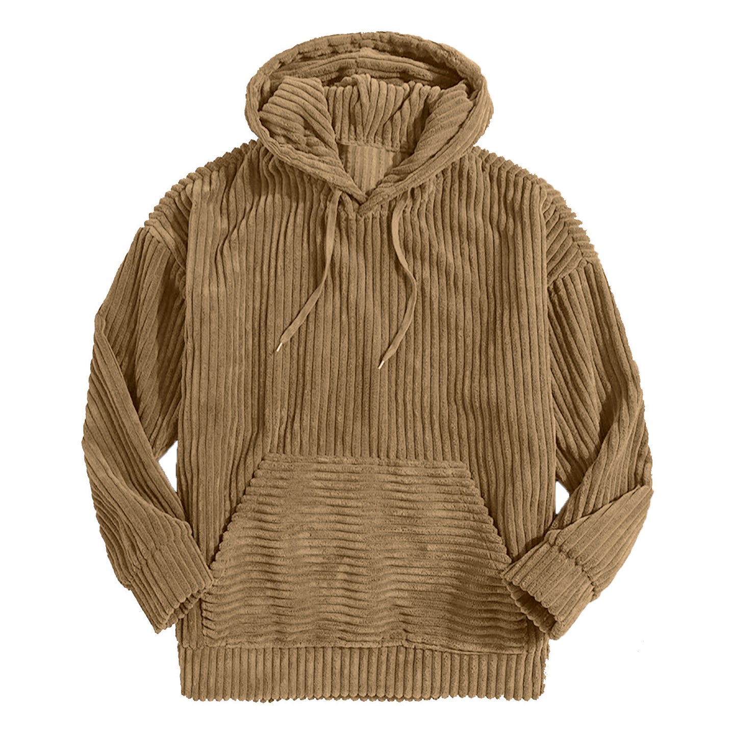 Men's Thick Corduroy Long Sleeve Hoodie