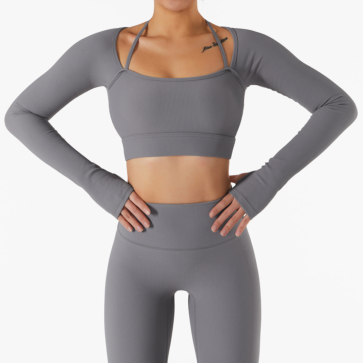 Women's Slim Fit Long Sleeve Sports Activewear Set