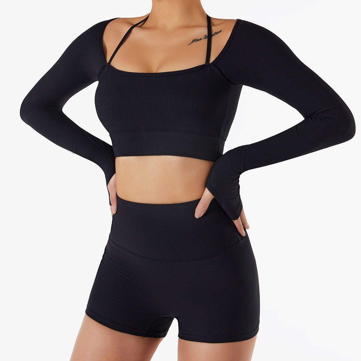 Women's Slim Fit Long Sleeve Sports Activewear Set