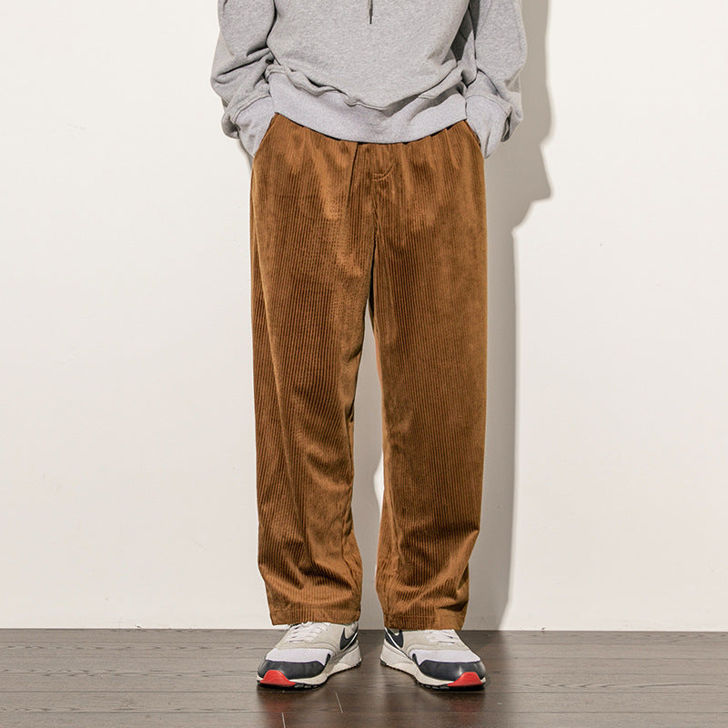 Corduroy Men's Wide-leg Pants