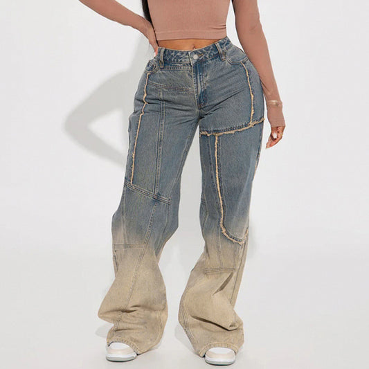 Retro Ombre Bleached Jeans